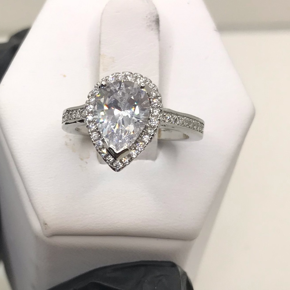 MARQUISE PRINCESS CUT BRIDAL WEDDING RING